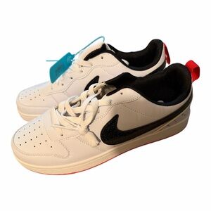 Nike White Black Red Low-Top Sneakers